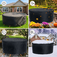 thumbnail image 6 of Seralis Round Patio Table Cover 62" Dia Black Patio Furniture Set Cover Waterproof Anti-Fading, 6 of 9
