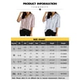 thumbnail image 2 of Xuanfei Women Stripe Lapel Collar Button Up Half Sleeve Split Hem Top, 2 of 8