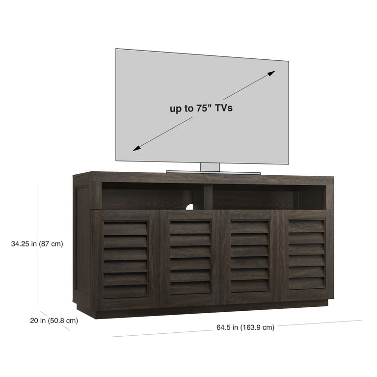 Better Homes Gardens Ellis Shutter TV Storage Cabinet for TVs up to 75