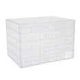 thumbnail image 3 of 5-Layer Transparent Jewelry Box With 120 Compartments, Handle Design, Dustproof And Waterproof, Plastic Material For Convenient Jewelry Storage, 3 of 8
