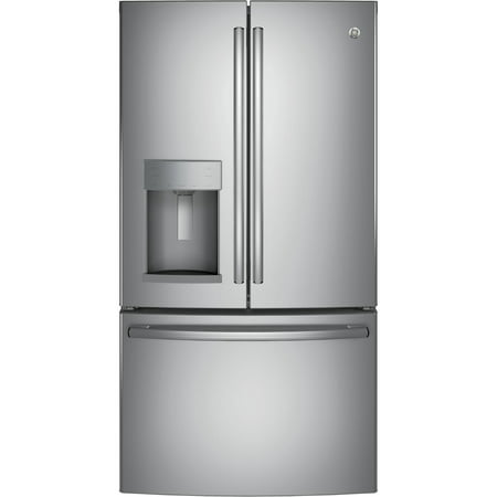 GE Appliances GYE22HSKSS 36 Inch Counter Depth French Door Refrigerator Stainless (Best Counter Depth French Door)