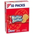 NUTTER BUTTER Peanut Butter Sandwich Cookies, 10 Snack Packs (4 Cookies Per Pack)-3pk, With Olive Green Bowl By ValueNest