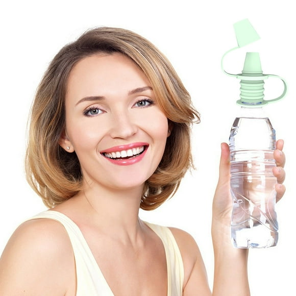 Qaailabf Water Bottle Spill-proof Suction Nozzle Replacement Cap, Universal Leak-proof Cap for Mineral Water Bottles, Kitchen Oil Bottles, Multi-purpose Bottle Seals with Anti-overflow Technology