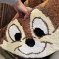 thumbnail image 4 of Alfombra de felpa de Anime Chip 'n' Dale de Disney, alfombra suave con bonitos dibujos Kawaii, decoración creativa para mesita de noche, felpudo antideslizante para baño, 4 of 5