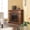 Oak, variant on SEI Furniture Cartwright Corner Electric Fireplace in Oak