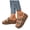 Brown, variant on Leopard Print Open Toe Sandals for Women Platform Slide Sandal Adjustable Double Buckle Comfortable Beach Slippers White Size 9
