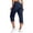 Navy, variant on Women's Cargo Capris Pants, Casual Pants for Women, Women's Multi Color Stripe Pants Ankle Length Large Patch Pockets Casual Daily Outdoor Wear