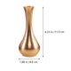 thumbnail image 2 of NUOLUX 2Ud Jarrón De Metal Decorativo Para Flores En Cobre Dorado Para De Hogar Y Oficina, 2 of 8