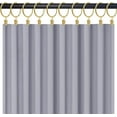 thumbnail image 4 of 20 Pack Gold Curtain Rings with Clips, Curtain Hooks Hangers Clip Rings for Hanging Drapes Bows Hat, Drapery Rings 1.77 in I D, Fits up to 1.5 in Diameter Curtain Rod., 4 of 5