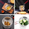 thumbnail image 2 of 1pc 304 Stainless Steel Long Handle Frying Basket Strainer Food Colander (Red), 2 of 8