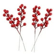 thumbnail image 2 of 24 Pack 7.9 Inch Christmas Berries Holly Branch for Christmas Tree, 2 of 6