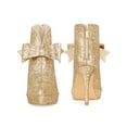 thumbnail image 2 of BLISSFUL STEP Women's Ankle Boots Platform Stiletto Heel Glitter Bow Decor Booties Rose Gold 6, 2 of 7