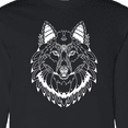 thumbnail image 4 of Inktastic Tribal Wolf Head Long Sleeve T-Shirt, 4 of 5