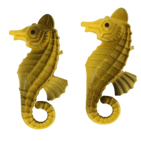 Sawhorse For Sale Unique Bargains 2 Pieces Floating Swing Tail Seahorse Decoration Yellow Gray for Aquarium ()