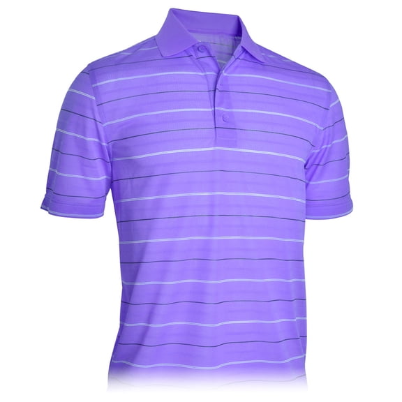 Monterey Club Men's Horizon Stripe Textured Golf Polo Shirt #1665