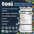 thumbnail image 6 of Tosi Crunchy Snack Bar, Almond Blueberry, Organic - 1 oz, 6 of 7