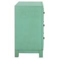 thumbnail image 4 of SAFAVIEH Izumi Solid Geometric 3 Drawer Chest, Turquoise, 4 of 9