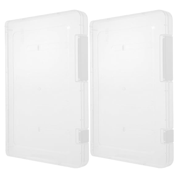 2 Pcs Puzzle Storage Box Storage Bins Building Blocks Craft Storage Organizer Puzzles Boxes for Storage Child