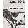 thumbnail image 6 of Outdoor Throw Pillow Cover Vintage Farm Cow Animal Waterproof Cushion Covers 2 Pack Rustic Black Cattle Pillow Cases Home Decoration for Patio Garden Couch Sofa, 6 of 7