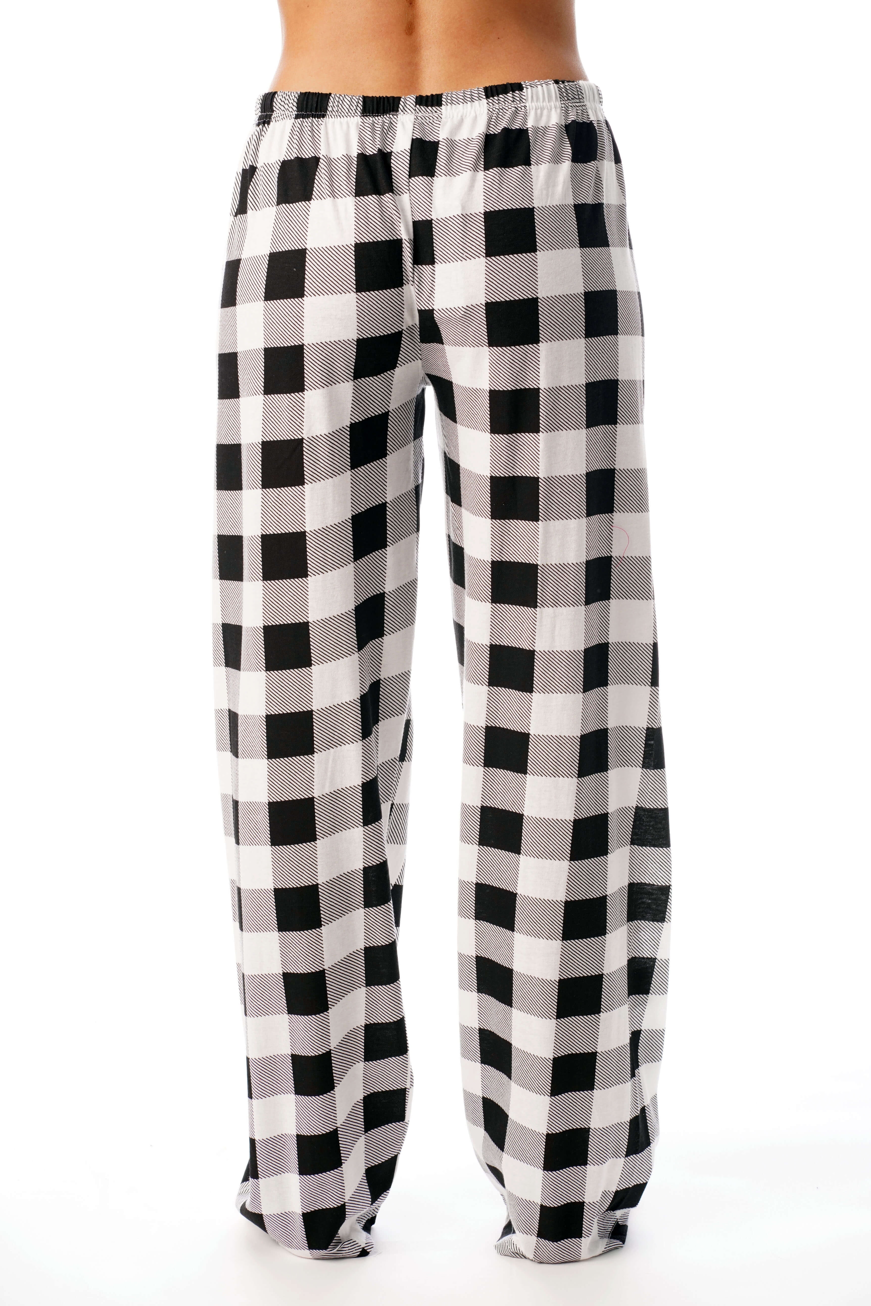 Plaid Black And White Pajama Pants | sites.unimi.it