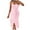 Pink, variant on Women Off The Shoulder Dress Bodycon Midi Dress Casual Dress Midi Dress Short Dress Solid Elegant Stylish Sleeveless Strapless Cutout Summer Dress For Women