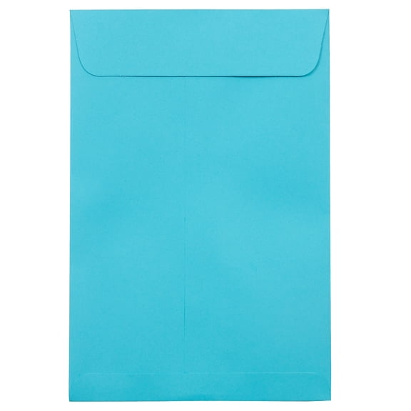 JAM Paper 6 x 9 Open End Envelopes Pool Blue 500 Pack (1644-102-500)