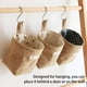 thumbnail image 4 of Toystoory Cesta de almacenamiento para colgar en la puerta trasera de la cocina, soporte organizador de bolsillo de yute, bolsas para artículos Almacenamiento y organización del hogar estrella gris, 4 of 6