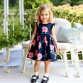thumbnail image 7 of Zszcpp Mini Dress For Toddler Girl Versatile Styliah Flower Prints Suitable Princess Holiday Baggy Sleeveless Casual Dresses, 7 of 7