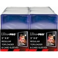 thumbnail image 3 of Ultra PRO 3" x 4" Clear Regular Toploaders for Cards with Card Sleeves Bundle Standard Size 300ct Trading Baseball Toploader Card Sleeve Protectors, 3 of 5