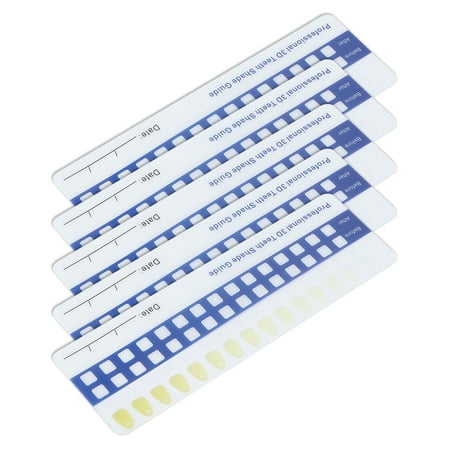 Teeth Color Chart, Teeth Whitening Shade Guide Color Comparing ...