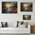 thumbnail image 4 of Designart "Azure Mirrors on the River IV" Landscapes Print on Natural Pine Wood, 4 of 5