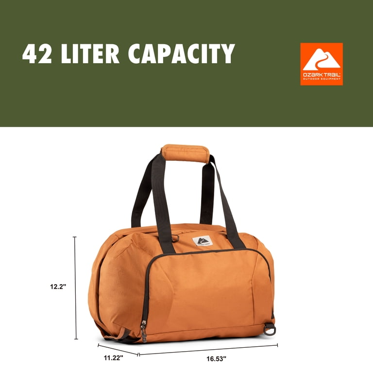 Ozark Trail 42L Polyester Crossover Duffel Bag with Tuckable