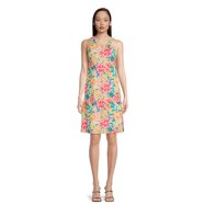 Time and Tru Women's Ruffle Neck Mini Dress - Walmart.com