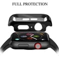thumbnail image 3 of [2 Pack]Tempered Glass Screen Protector , Compatible for Apple Watch with Hard Black Case, Easy Installation Bubble-Free Cover for iWatch Accessories(38/40/42/44mm), 3 of 5