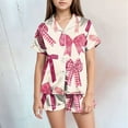 thumbnail image 2 of Gubotare Cute Pjs for Girls Toddler Gril Pajamas Set Summer Short Sleeve Pjs Clothes for Girl (Pink,Size 2-3 Years), 2 of 4