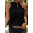 thumbnail image 4 of Women'S Solid Color V-Neck Sleeveless Top Black L, 4 of 7