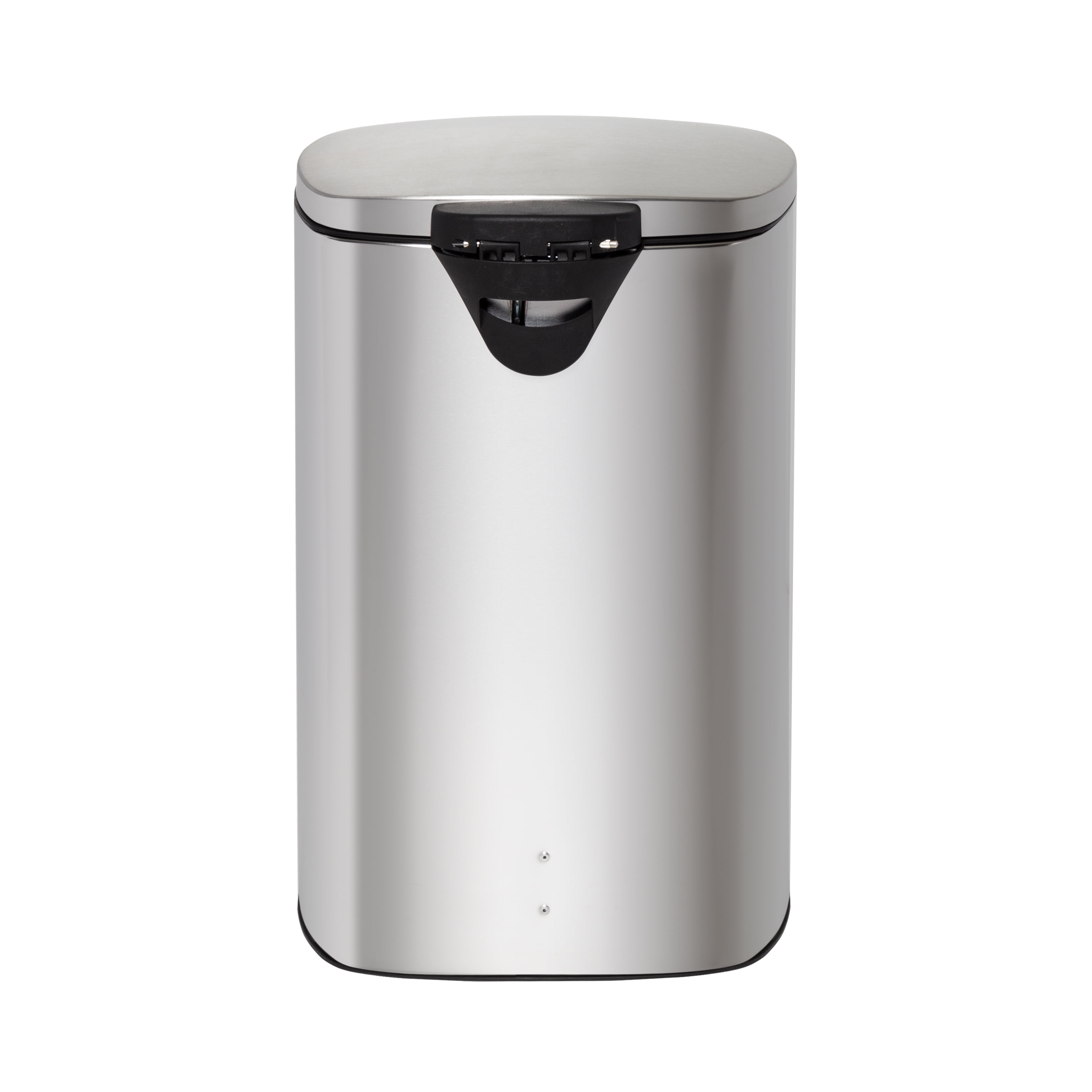 Honey Can Do Rectangular Stainless Steel Step Trash Can with Lid, 40-Liter