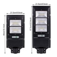 thumbnail image 3 of 90W LED Solar Street Light Radar Induction Outdoor Wall Lamp + Remote, 3 of 12