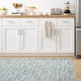 thumbnail image 4 of Dash & Albert Melange Diamond Machine Washable Rug, 2' 6" x 8', Blue, 4 of 7