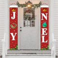 thumbnail image 6 of Monfince Christmas Couplets Lovely Santa Snowflake Couplets Decoration Christmas Party Home Front Door Wall Hanging Ornament, 6 of 8