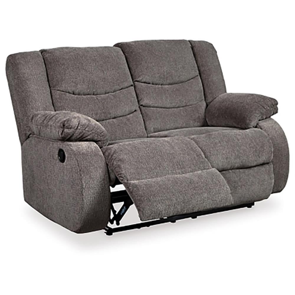Signature Design by Ashley Tulen Reclining Loveseat in Gray