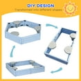 thumbnail image 4 of Outsunny Kids Outdoor Sandbox with Canopy, Bottom Fabric Liner, Light Blue, 4 of 10