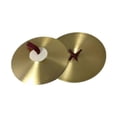 thumbnail image 3 of 2x choque de plantillas aleaciones sonido brillante instrumento musical instrumento de percusión tradicional platillo de mano para profesionales , 16 16 pulgadas, 3 of 8