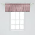 thumbnail image 2 of Ambesonne Geometric Window Valance, Pinkish Zigzag Stripes, 42" x 18", Ivory Blush Pale Fuchsia, 2 of 3