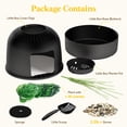 thumbnail image 2 of Norcho Hidden Cat Litter Box Enclosure, Plant Corner Furniture with Stainsteel Scoop, Black, 2 of 9