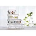 thumbnail image 5 of iwaki Verre Résistant à la Chaleur Récipient Hermétique Shinji Kato Scandinave Jardin Carré 1.2L B3248-SNF, 5 of 5