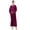 Rose Red, variant on Women Zip Up Bathrobe Winter Warm Long Zipper Fleece Plush Robe Full Length Housecoat Sleepwear for Ladies
