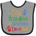 thumbnail image 3 of Inktastic My Grandma and Grandpa Love Me Boys or Girls Baby Bib, 3 of 4