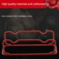 thumbnail image 2 of Baohd Support de Rangement pour Haltères, Support Réutilisable pour Équipement d'Haltérophilie, Accessoire de Gym Bureau Rouge Grand, 2 of 5