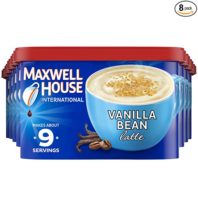 Maxwell House International Vanilla Bean Latte CaféStyle Instant